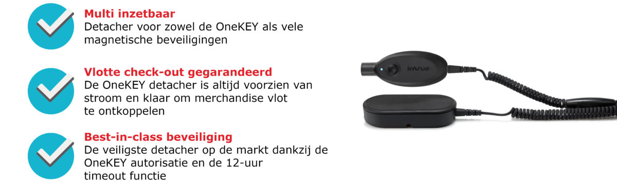 InVue IR Detacher - de beste detacher op de markt - geen kans voor magneetdieven - Resatec